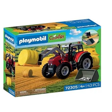 Playmobil Country 72305 Nagy Traktor Szénabálákkal