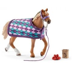 Schleich Horse Club 42360 Angol telivér takaróval