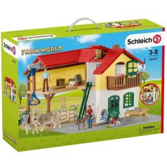   Schleich Farm World 42407 Falusi ház istállóval és állatokkal