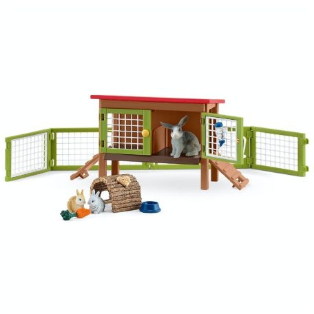 Schleich Farm World 42420 Nyúlketrec nyulakkal