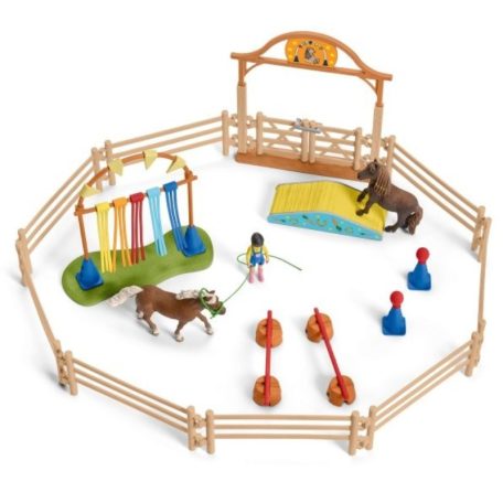 Schleich Farm World 42481 Póni ügyességi edzés