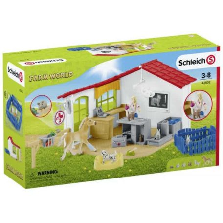 Schleich Farm World 42502 Állatklinika állatokkal