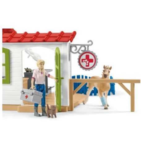 Schleich Farm World 42502 Állatklinika állatokkal