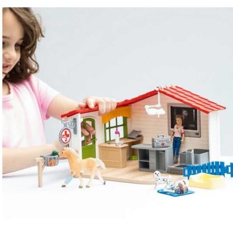 Schleich Farm World 42502 Állatklinika állatokkal