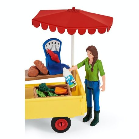 Schleich Farm World 42528 Mobil piaci stand