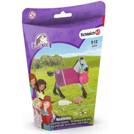 Schleich Horse Club 42453 Játék a csikóval