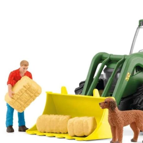 Schleich Farm World 42608 Traktor utánfutóval játékszett