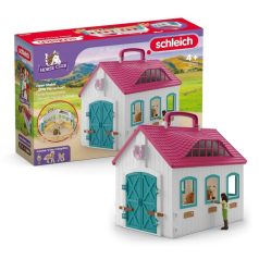 Schleich Horse Club 42703 Nyitott istálló játékszett