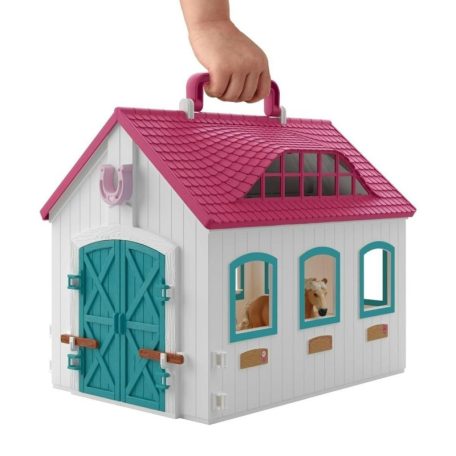 Schleich Horse Club 42703 Nyitott istálló játékszett