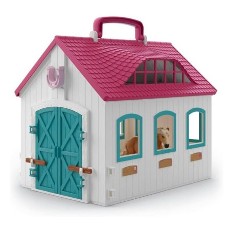 Schleich Horse Club 42703 Nyitott istálló játékszett