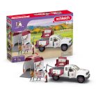 Schleich Horse Club 42704 Mobil állatorvos pótkocsival játékszett