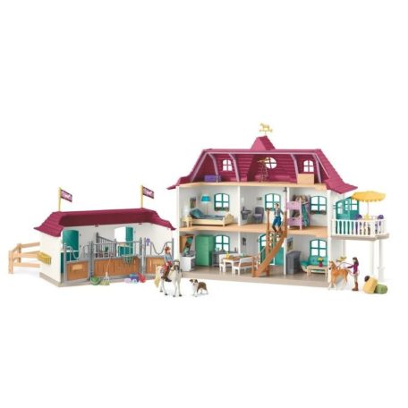 Schleich Horse Club 42706 Lakeside-i lakóház és istálló játékszett