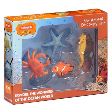 Schleich Wild Life 42742 Tengeri állatok felfedező szett