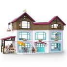 Schleich Horse Club 42785 Lakeside-i villa és lovarda játékkészlet
