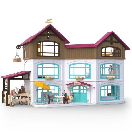 Schleich Horse Club 42785 Lakeside-i villa és lovarda játékkészlet