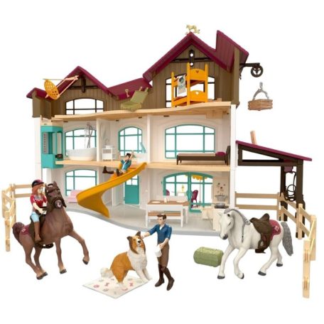 Schleich Horse Club 42785 Lakeside-i villa és lovarda játékkészlet