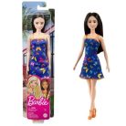 Chic Barbie - Fekete hajú Barbie baba kék pillangós ruhában